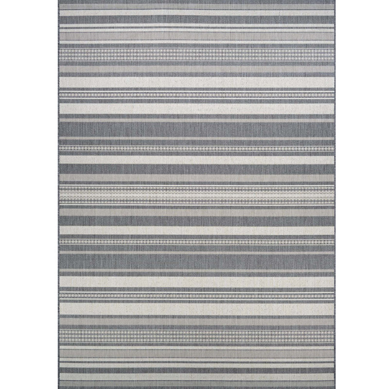 Beachcrest Home Anguila Stripe Gray Indoor/Outdoor Area Rug & Reviews
